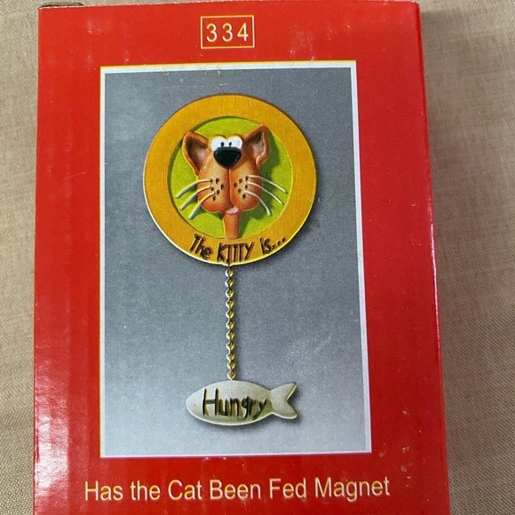 Red Apple Collection Has the Cat been Fed Magnet (AF) - Picture 2 of 7